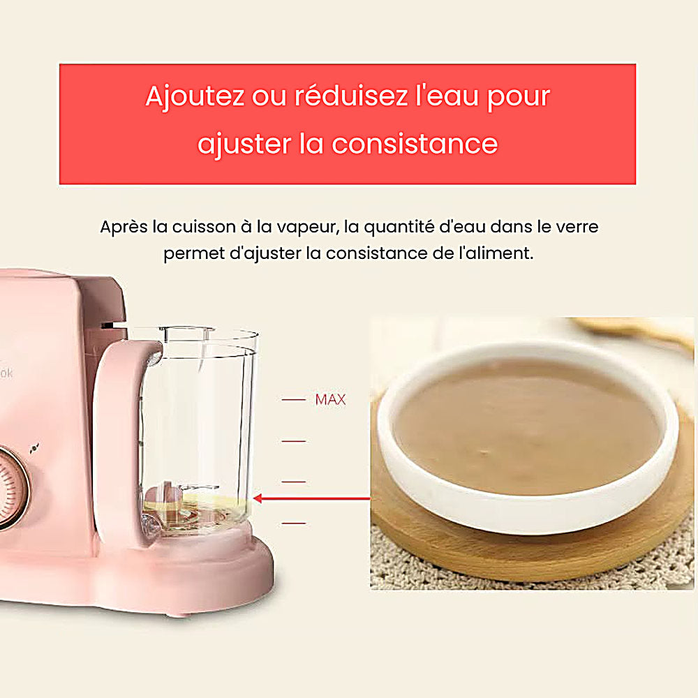 BabyCook Mixeur Vapeur pour Bébé 2 en 1