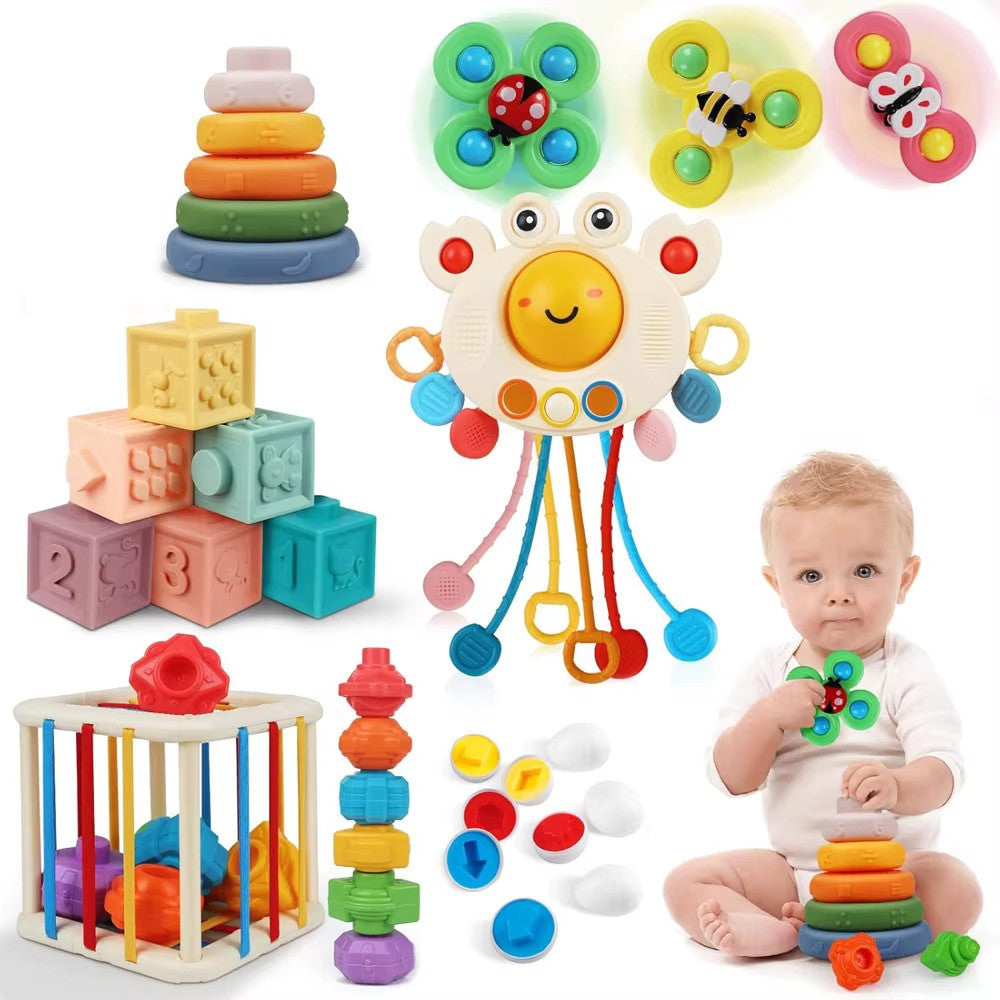 Coffret Jouets Montessori 6 en 1 pour Bébé
