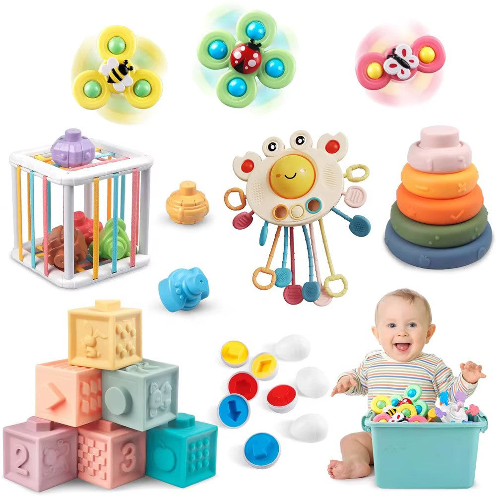 Coffret Jouets Montessori 6 en 1 pour Bébé