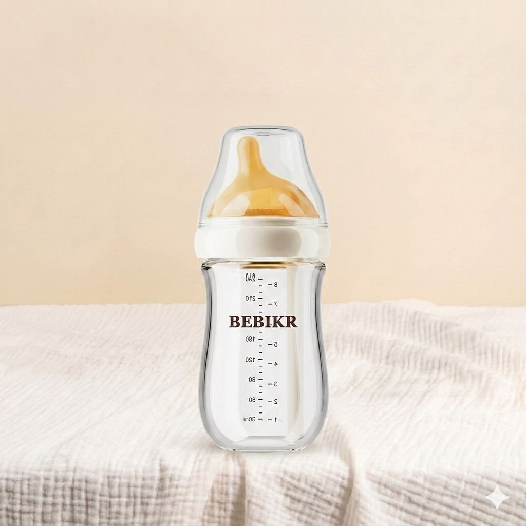 Biberon Anti-Colique en Verre – 240 ml