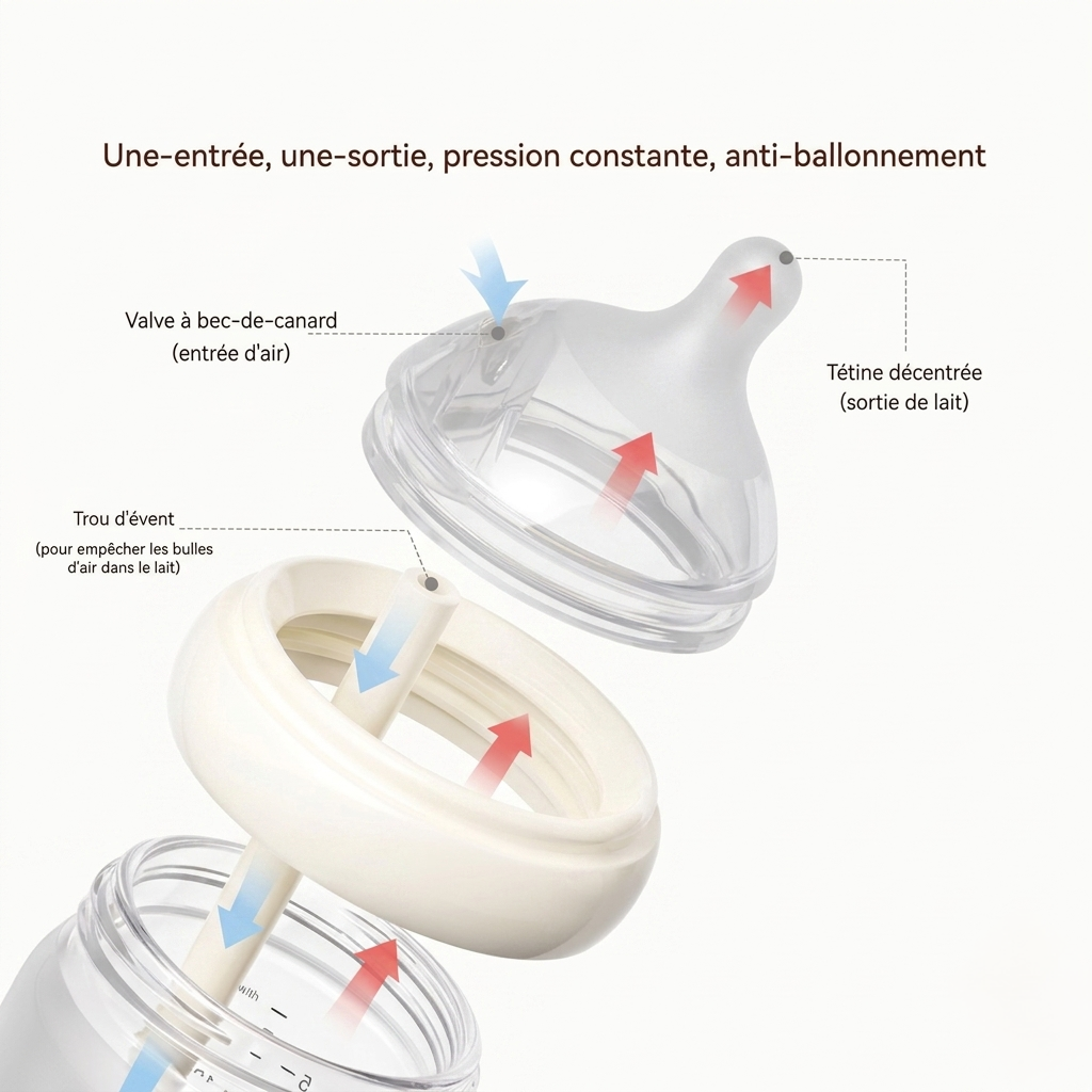 Pack Biberons Anti-Colique en Verre