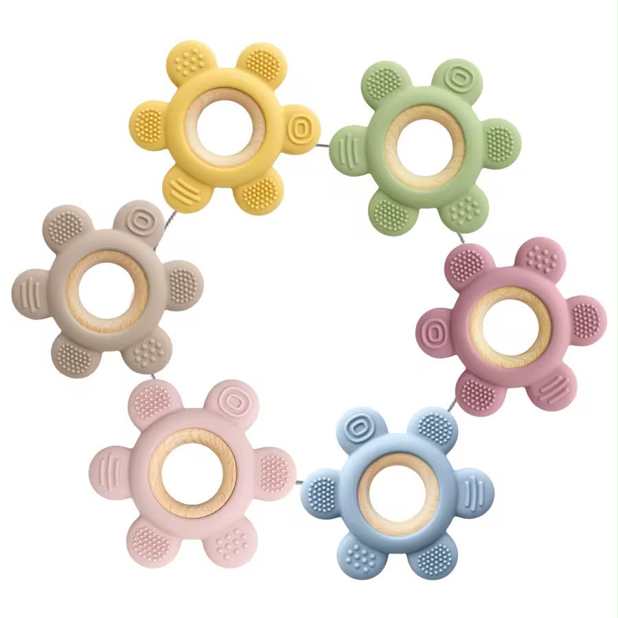 Anneau de Dentition Fleur