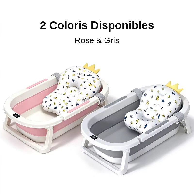 Baignoire Pliable Bébé 6 en 1 avec Thermomètre