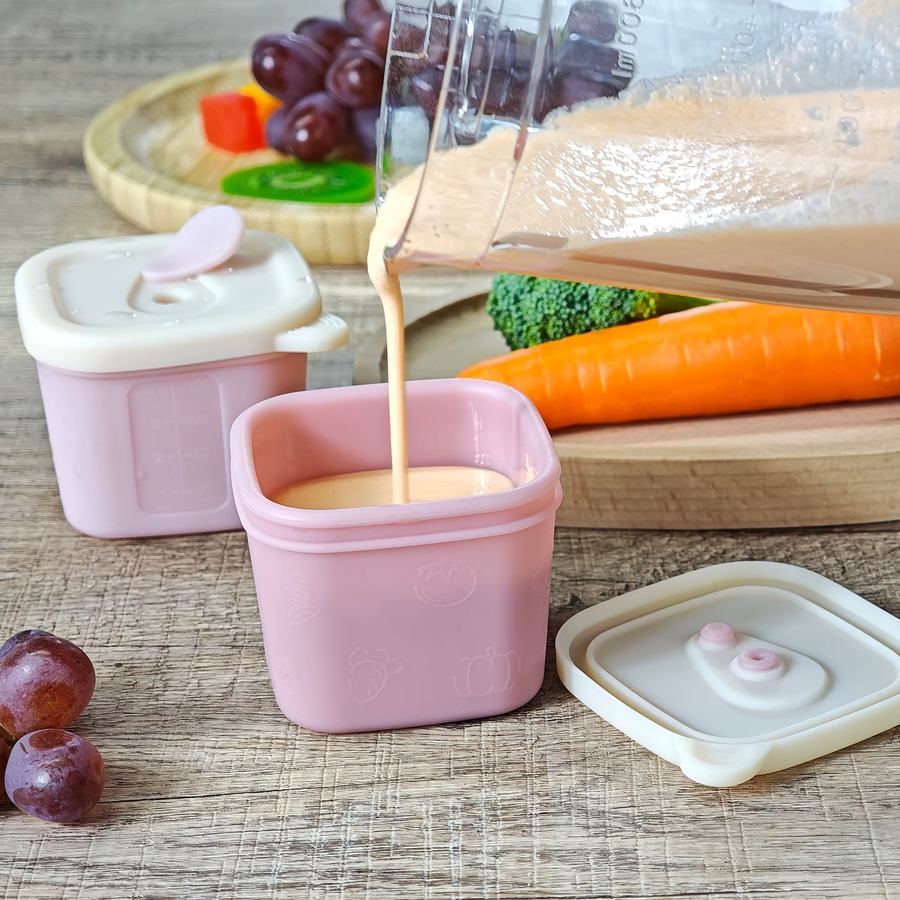 3 Pots de Conservation en Silicone Hermétique