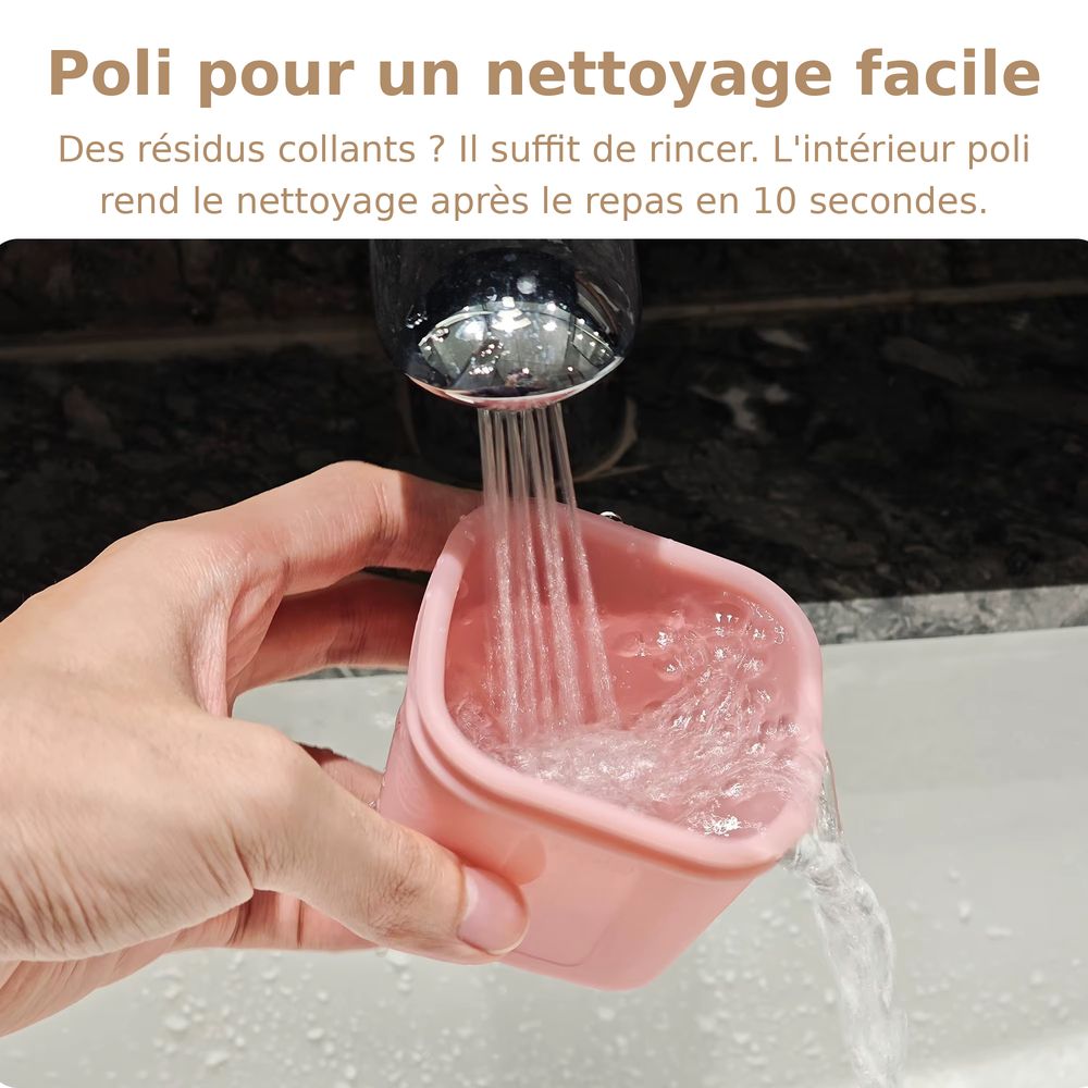 3 Pots de Conservation en Silicone Hermétique