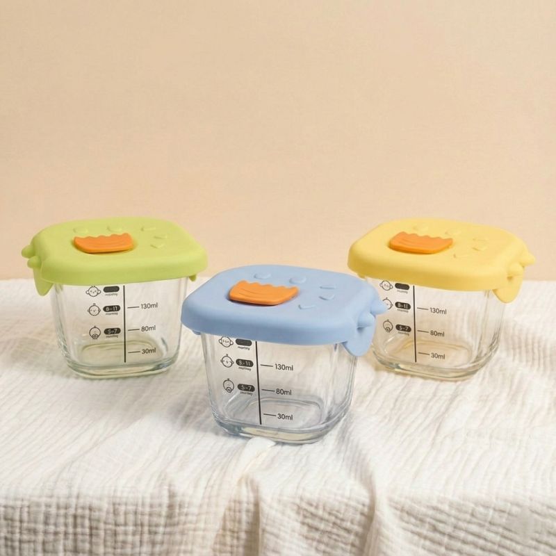 3 Pots de Conservation en Verre